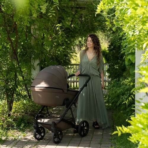 Универсальная коляска 2 в 1 Tutis Viva6 plus Leather Cedar